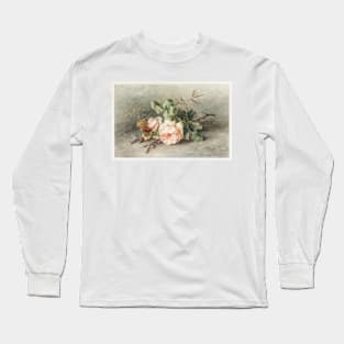 flower painting, Rozen by Margaretha Roosenboom (1853 –1896) Long Sleeve T-Shirt